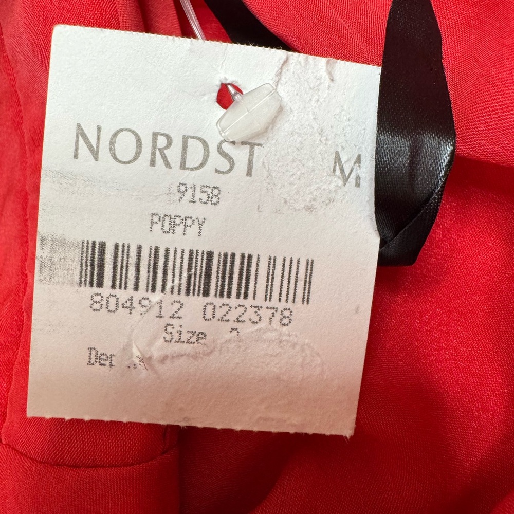 One-Shoulder Coral Ruffle Gown - Picture 5 of 14